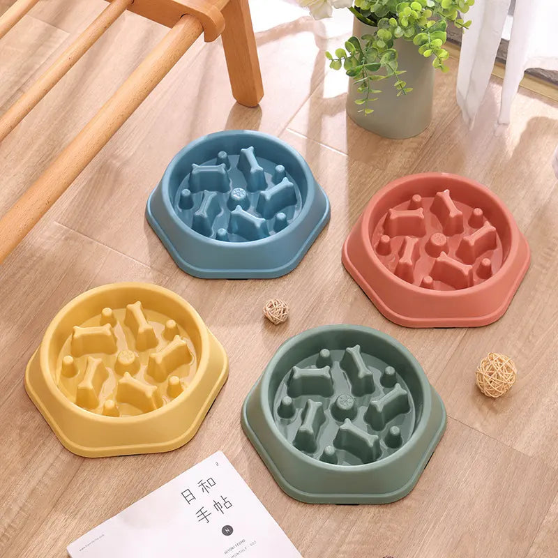 Slow Feeder Dog Bowl - Shaking Tails